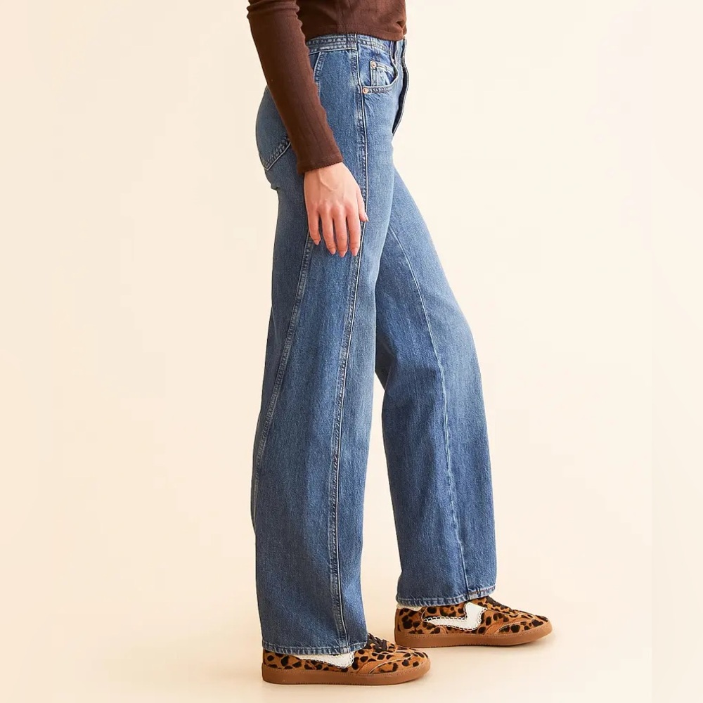 Free People We The Free Aster Straight Leg Jeans in Swarm size 24 - Picture 2 of 8